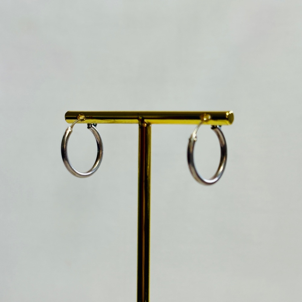 Elegant Silver Hoop Earrings